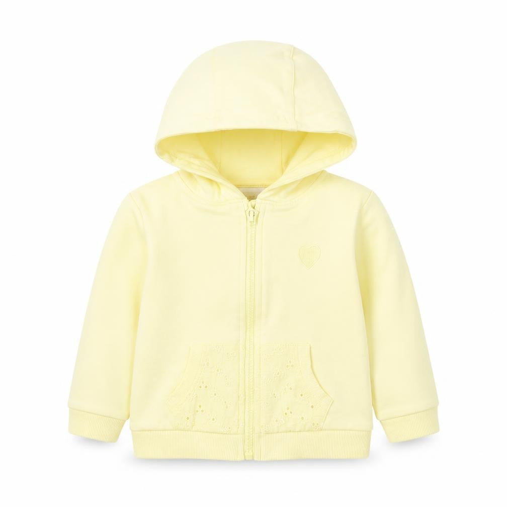 Lullaby Girls Yellow   Full Zip Jumper Size 9-12 Months