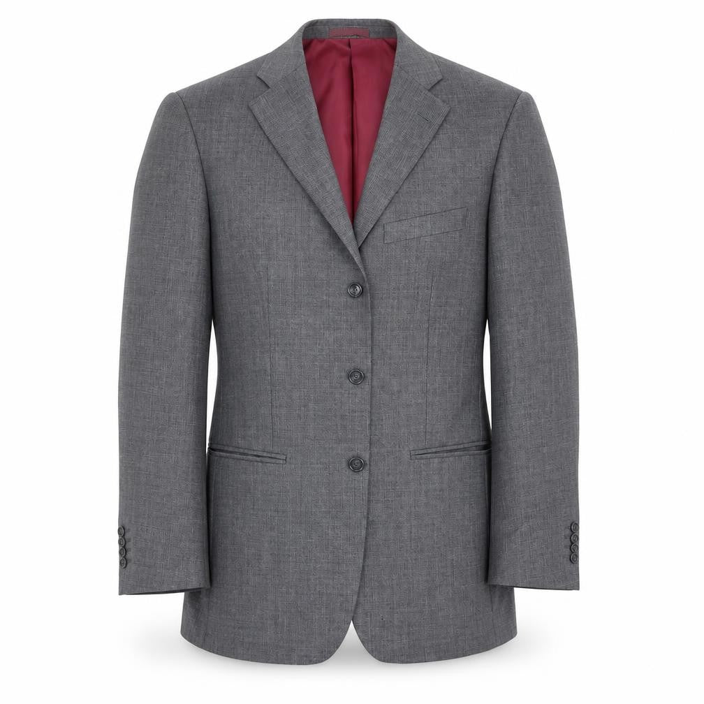 Front view of Greenwoods men’s grey jacket suit jacket, size 38