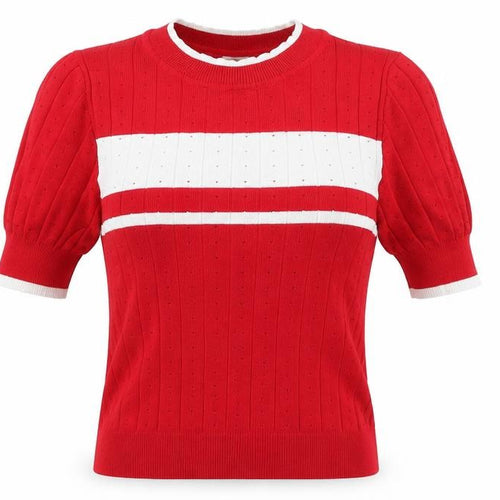 Mango Womens Red   Pullover Jumper Size S