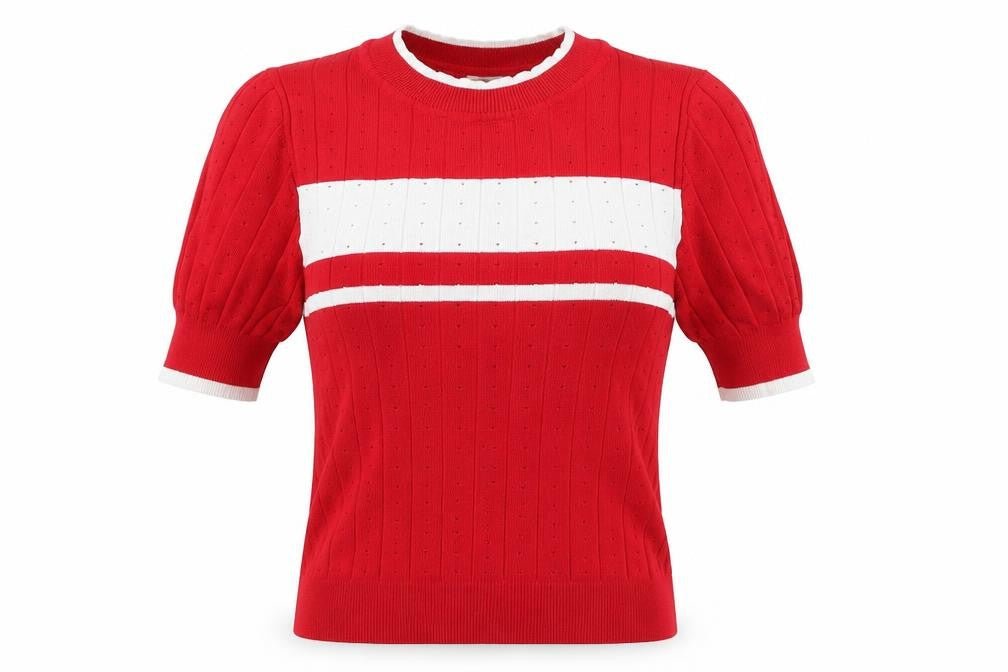 Mango Womens Red   Pullover Jumper Size S