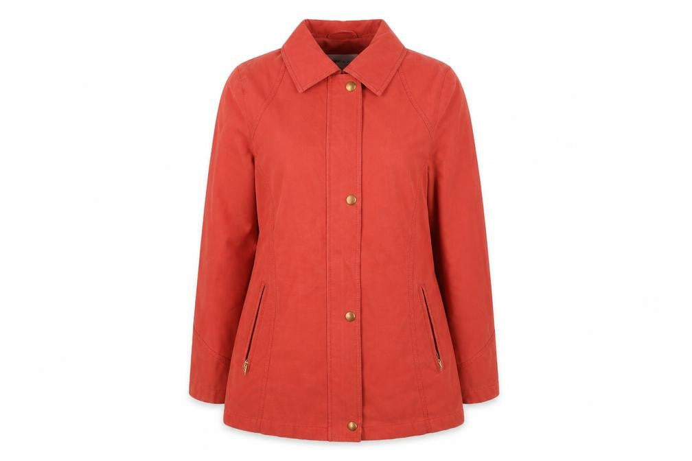 EWM Womens Orange   Jacket Coat Size 10