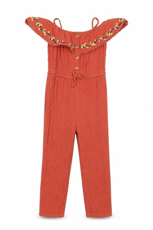 Primark Girls Orange   Jumpsuit One-Piece Size 4-5 Years