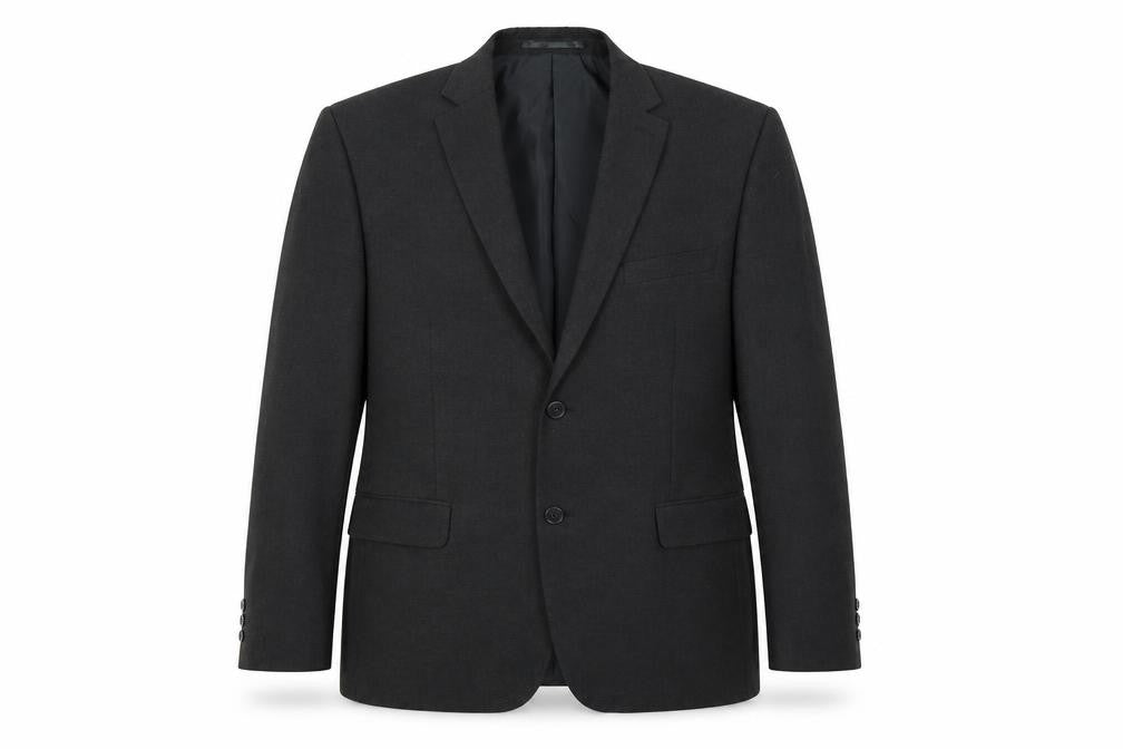 Front view of Karl Jackson men’s grey jacket suit jacket, size 42
