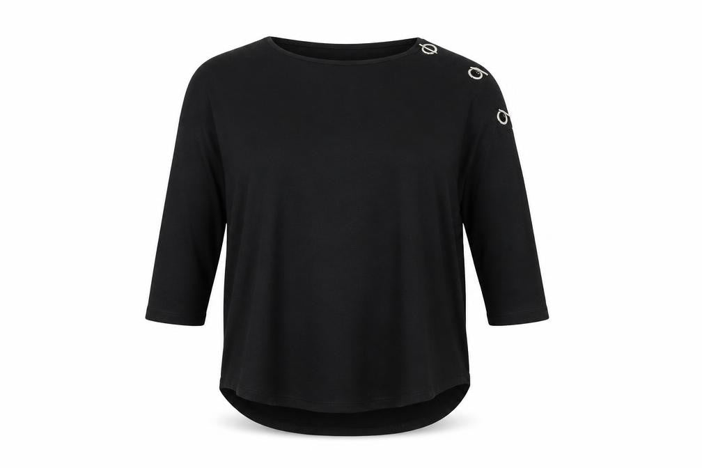 Front view of Beloved women’s black knit jumper, size XL