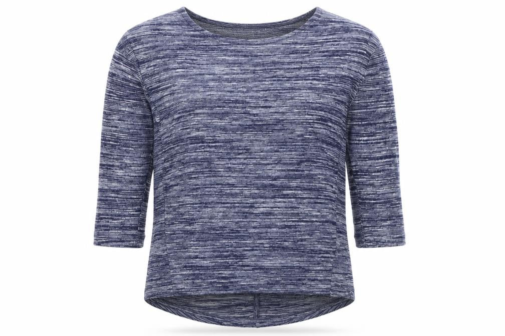 Front view of Marks & Spencer women’s blue jumper, size UK 8