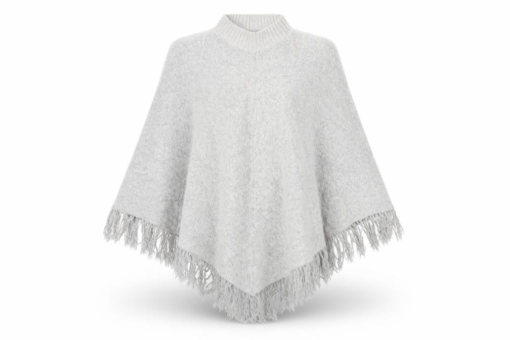 Young Dimension Girls Grey   Overcoat Poncho Size 12-13 Years