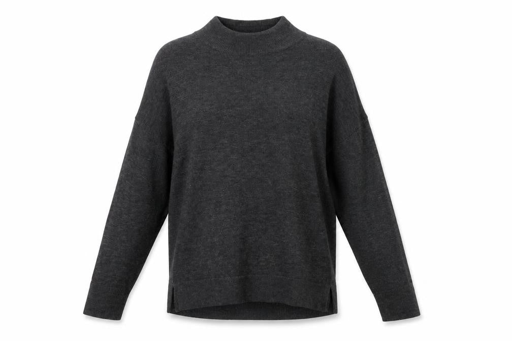 Front view of Dorothy Perkins women’s grey jumper, size UK 12