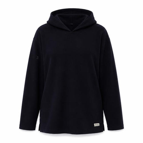 Outdoor Scene Womens Blue   Henley Hoodie Size M