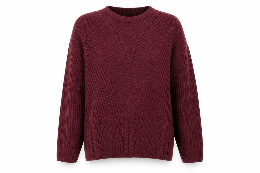 Front view of George women’s purple jumper, size UK 12