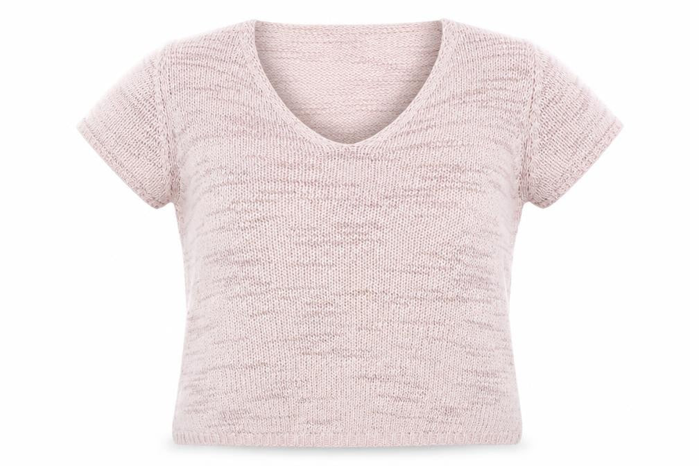 Front view of Marks & Spencer women’s pink jumper, size M