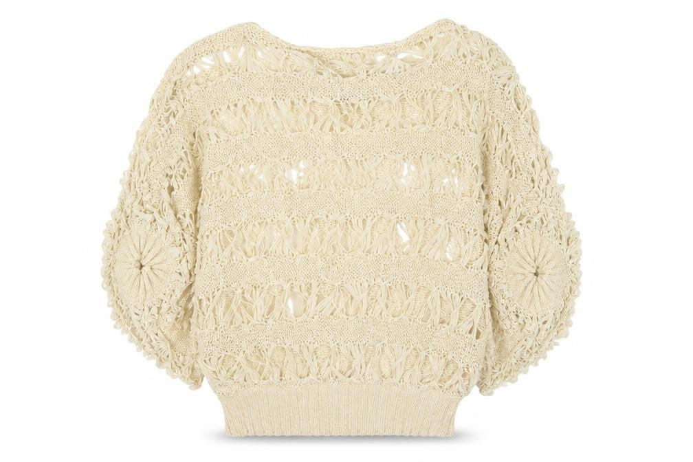 Front view of Quiz women’s beige jumper, size S