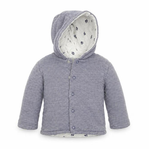 George Baby Blue Striped  Full Zip Jumper Size 0-3 Months