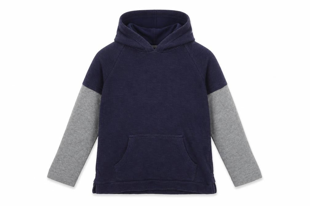Front view of Primigi boys’ multicoloured pullover hoodie, size 6, years