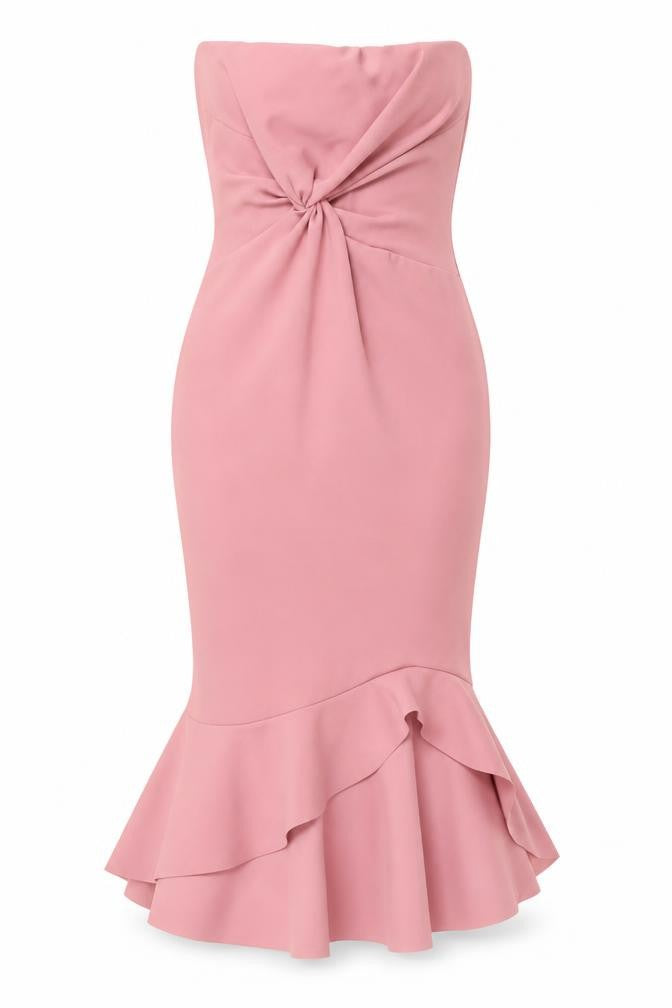 Front view of Quiz women’s pink mermaid, size UK 4