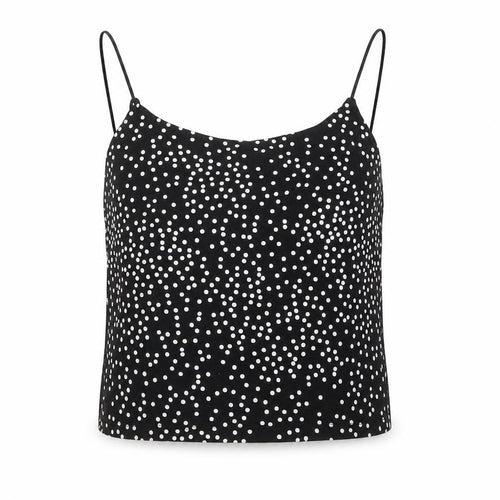 Primark Womens Black Polka Dot  Camisole T-Shirt Size XS