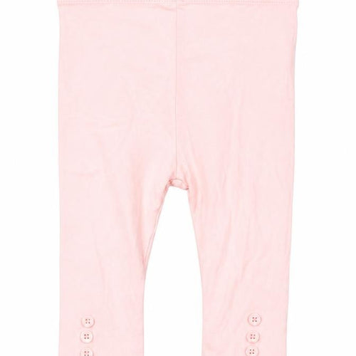 TU Girls Pink   Capri Trousers Size 6-9 Months