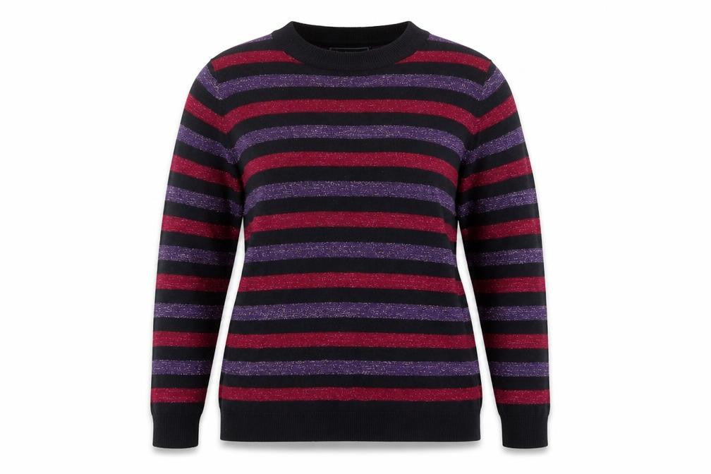 Front view of Maine New England women’s blue jumper, size UK 12