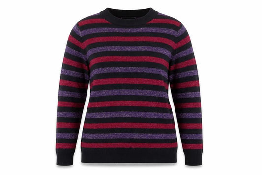 Front view of Maine New England women’s blue jumper, size UK 12