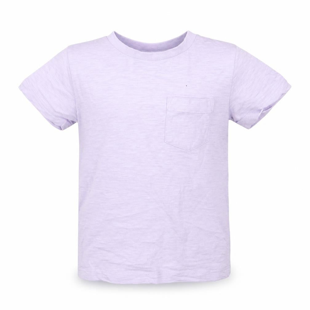 Front view of Next boys’ purple basic t-shirt, size 2-3, years