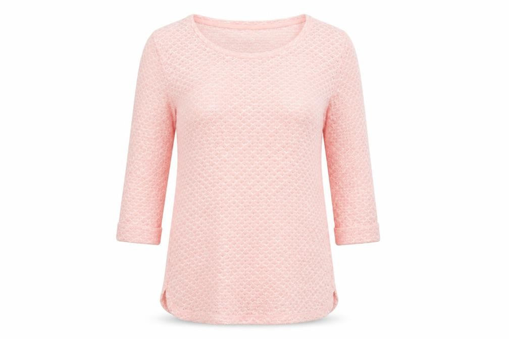 Front view of New Look women’s pink jumper, size UK 10