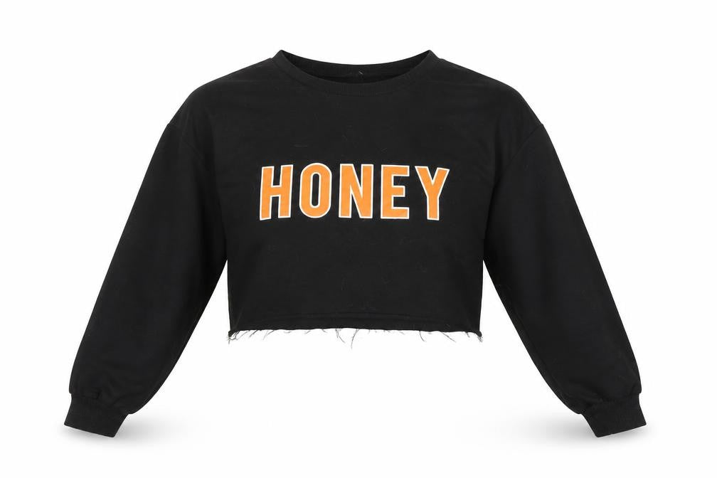 Front view of Preworn women’s black jumper, size S