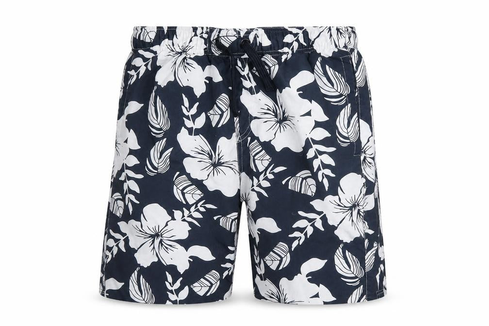 Blue Inc Mens Blue Floral  Athletic Shorts Size XS