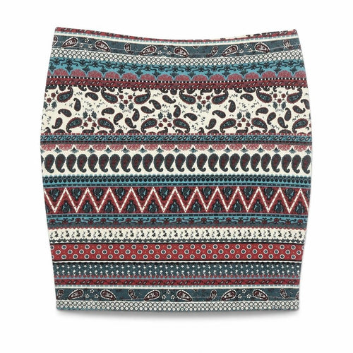 915 Generation Girls Blue Paisley  Bandage Skirt Size 12-13 Years