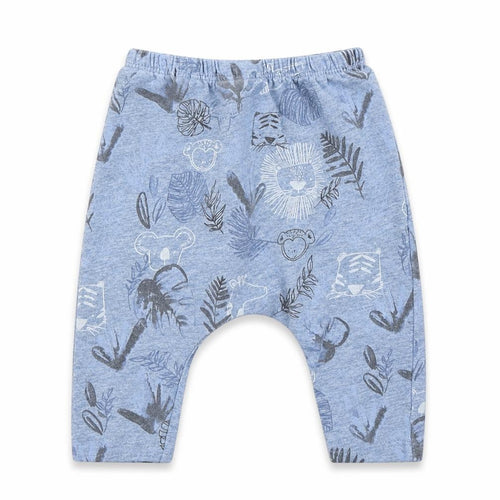 NEXT Boys Blue Floral  Jogger Trousers Size 3-6 Months