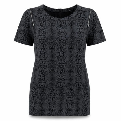 Limited Collection Womens Black Animal Print  T-Shirt Dress  Size 10