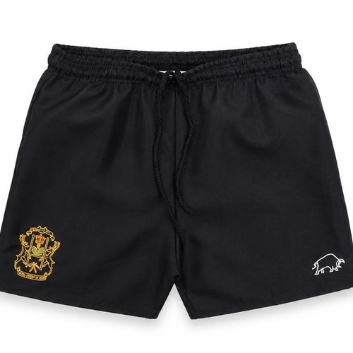 Halbro Boys Black   Sweat Shorts One Size - Royal Forest Of Dean
