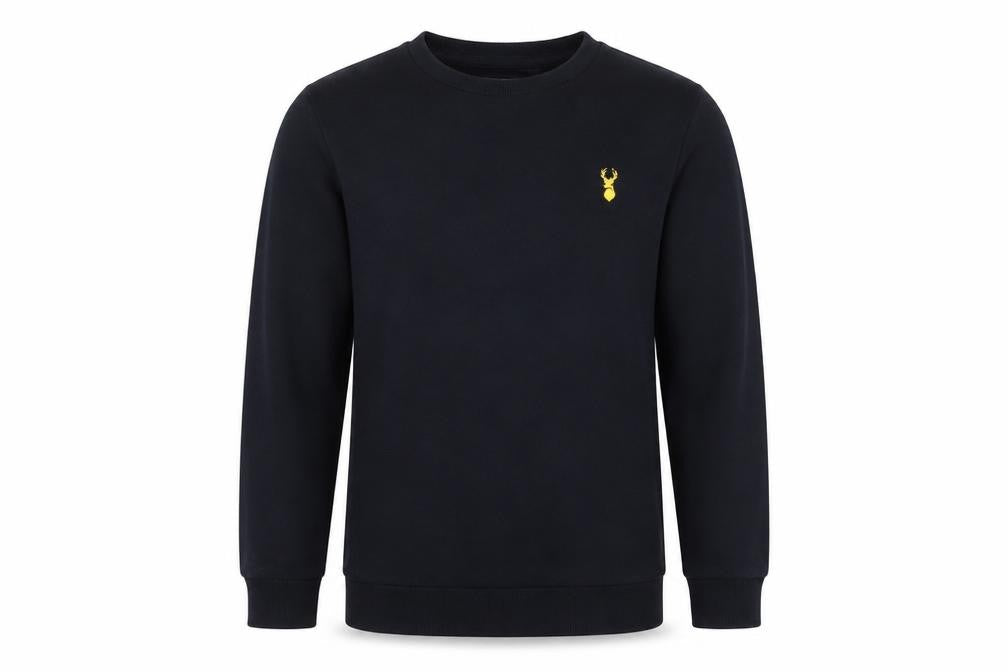 Front view of Next boys’ blue pullover sweatshirt, size 11, years