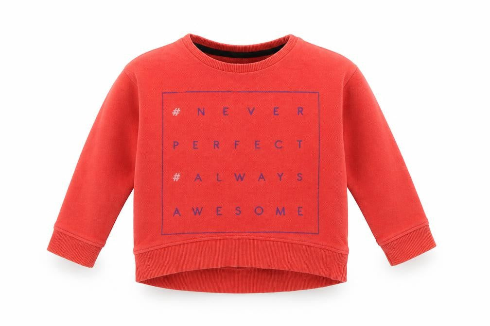Front view of River island Baby Red jumper, size 12-18, Months