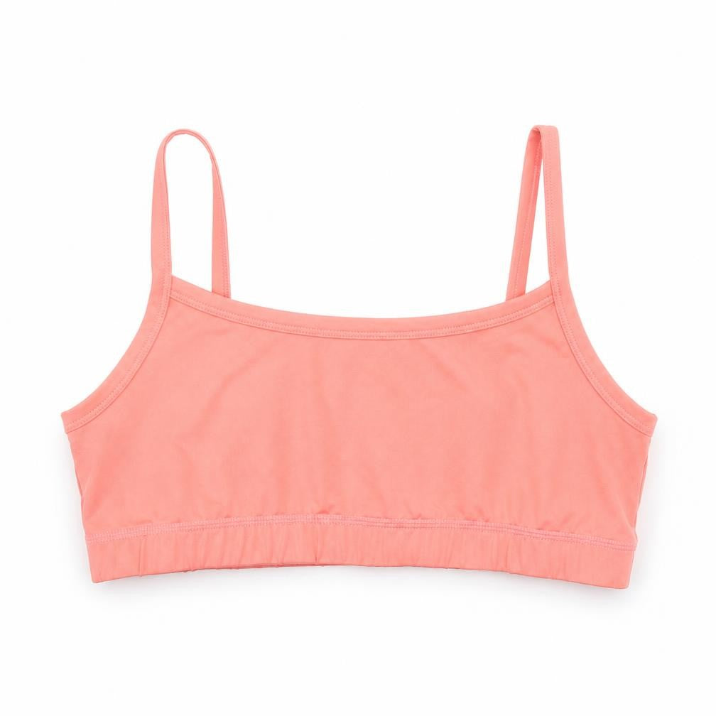 Front view of Preworn women’s pink cropped tank, size M