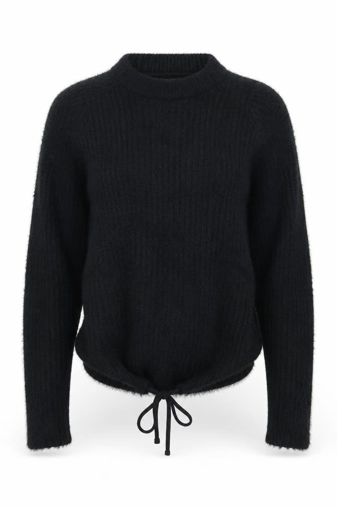 Front view of rue21 women’s black knit jumper, size S