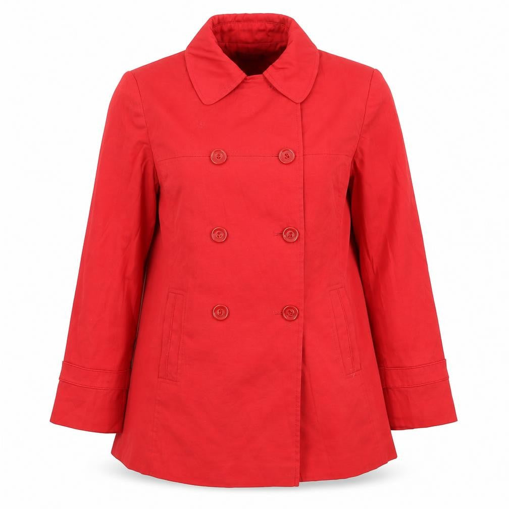 Front view of George women’s red jacket, size UK 14
