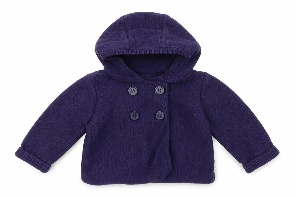 Mini Club Boys Blue  Knit Cardigan Jumper Size 3-6 Months