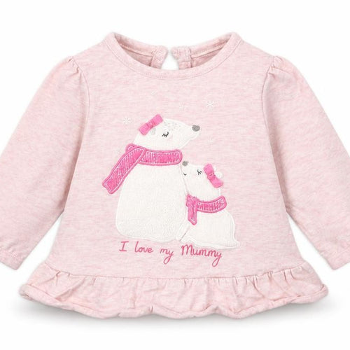 George Girls Pink  Jersey Basic T-Shirt Size Newborn  - Polar bear