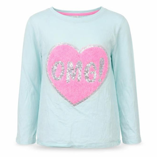 PEP & CO Girls Blue  Jersey Basic T-Shirt Size 10-11 Years  - OMG