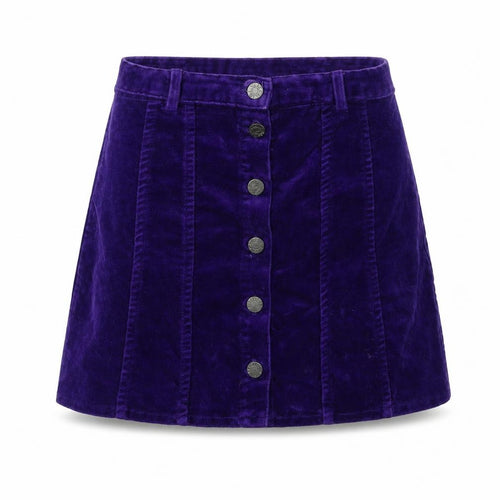 The Trader Jeans Company Girls Purple  Velour A-Line Skirt Size 11 Years