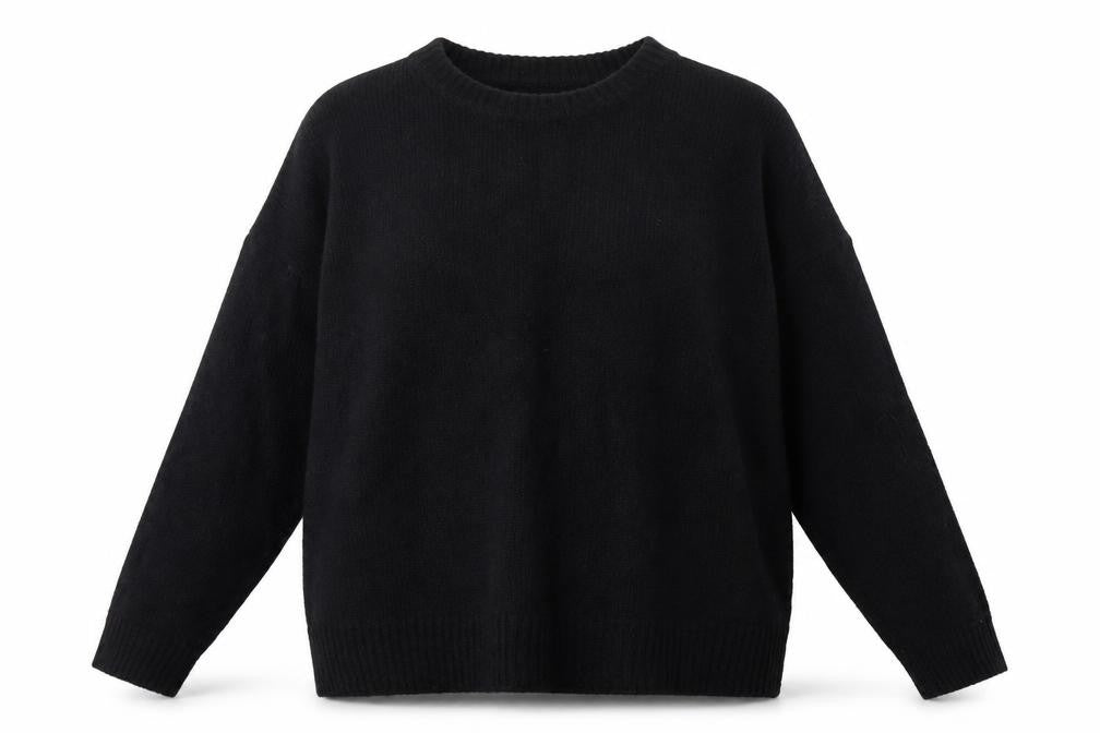 Front view of Preworn women’s black jumper, size L
