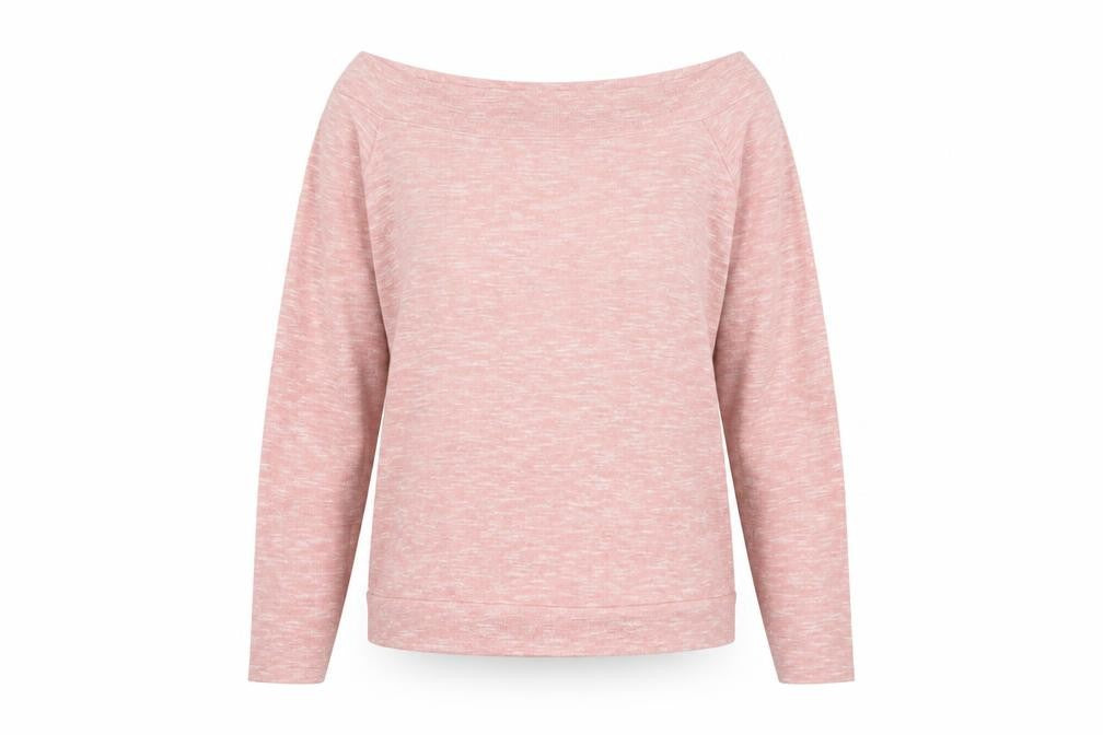 Front view of Matalan women’s pink jumper, size UK 16
