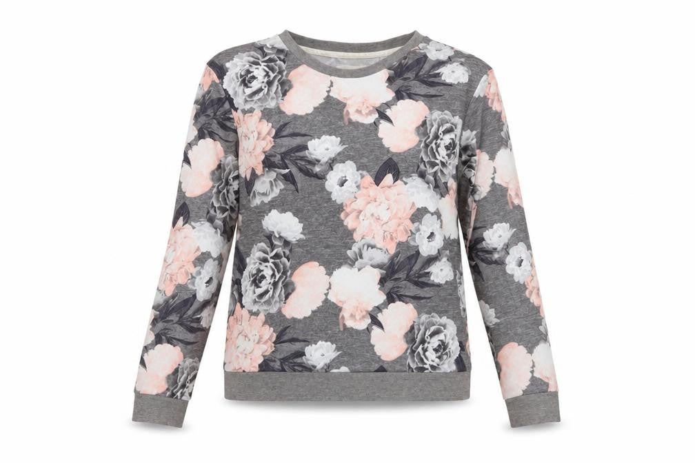 Front view of F&F women’s multicoloured floral jumper, size S