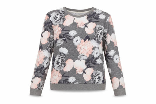 Front view of F&F women’s multicoloured floral jumper, size S