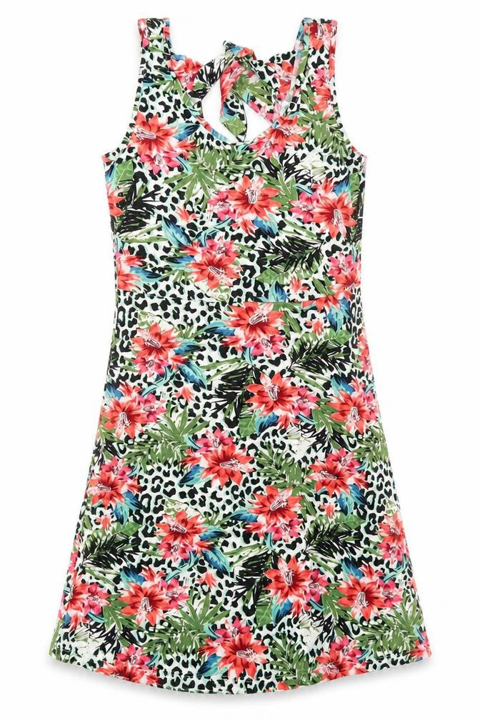 George Womens Green Animal Print  T-Shirt Dress  Size XS