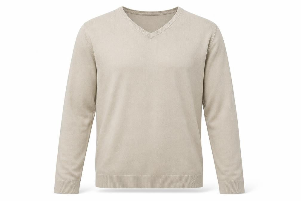 Front view of Blue Harbour men’s brown jumper, size L