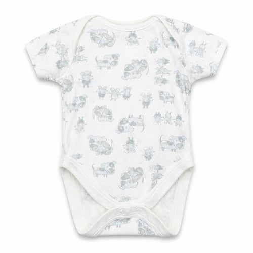 NEXT Baby White   Romper One-Piece Size 0-3 Months  - Dogs & Mice