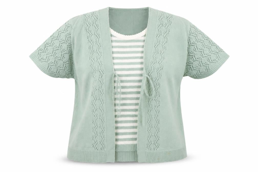 Front view of Pure & natural women’s green jumper, size M