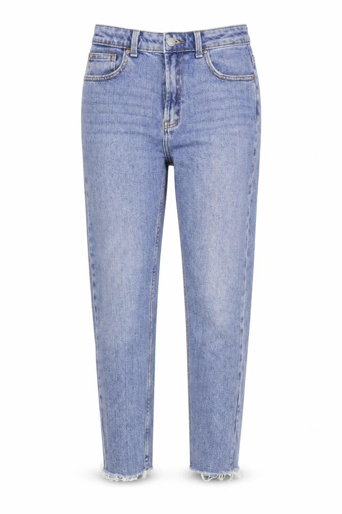 Denim & Co. Womens Blue   Straight Jeans Size 8 L23 in