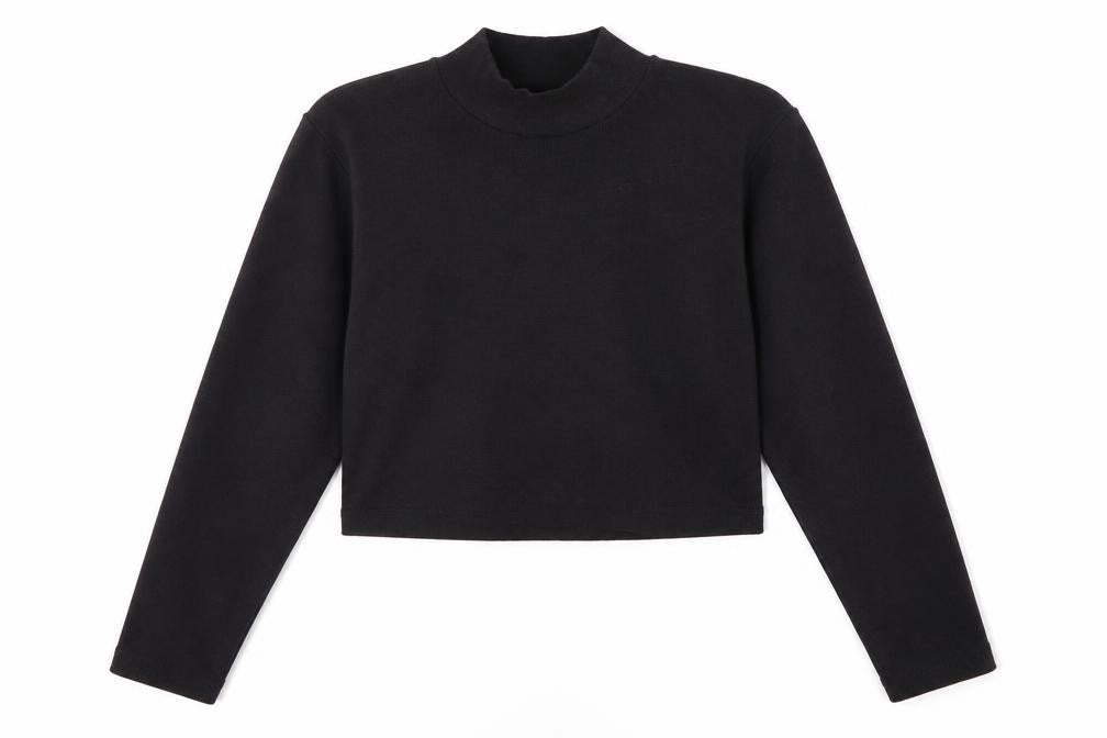 Front view of Missguided women’s black jumper, size UK 16