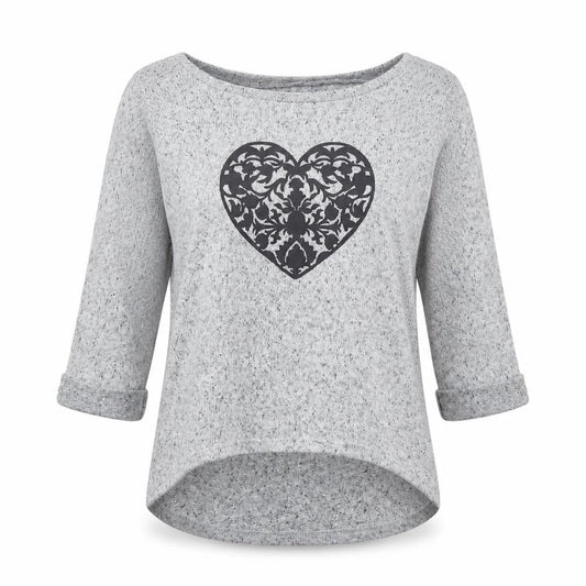 Front view of New Look women’s grey basic t-shirt, size UK 6